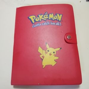 Pokemon binder filled with cards